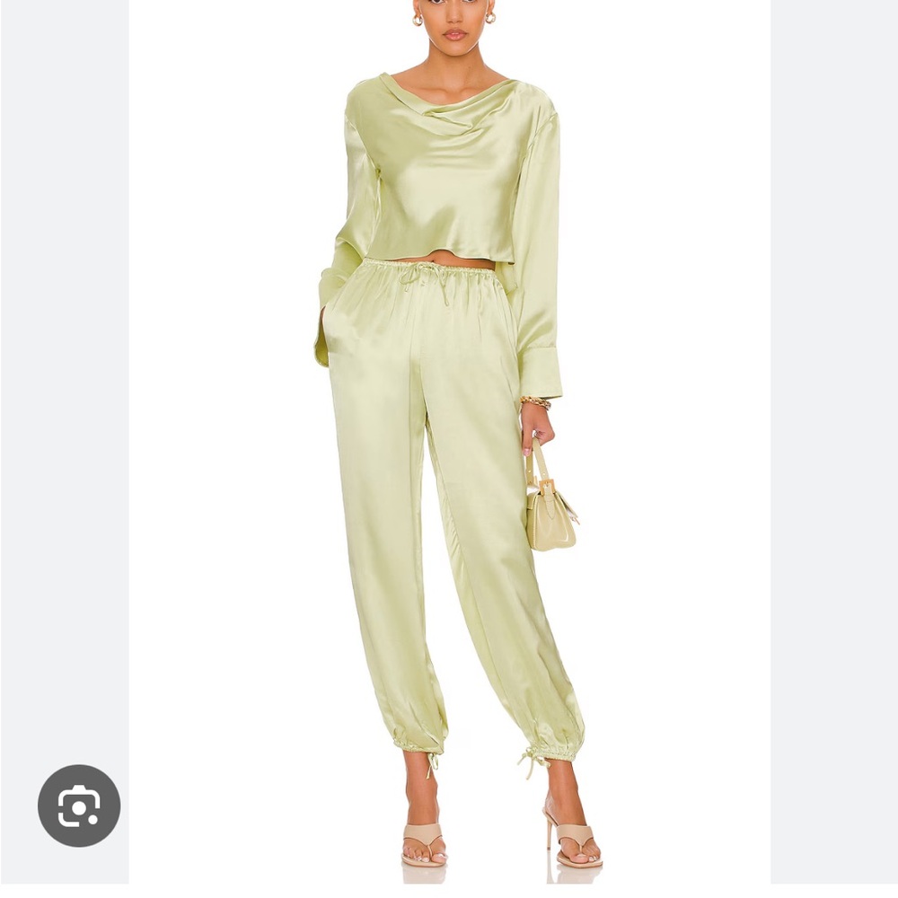 Wynona Cowl Top and Odette Harem Pants Weekend Stories (Revolve)